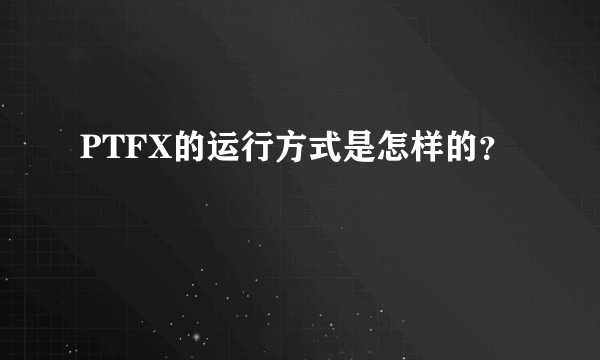 PTFX的运行方式是怎样的？