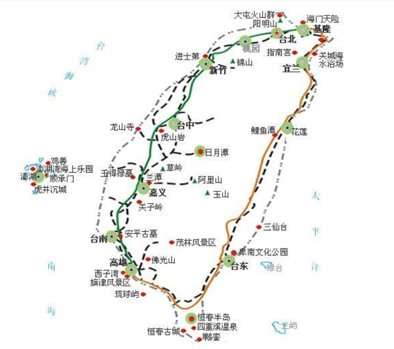 台湾著名旅游景点有哪些