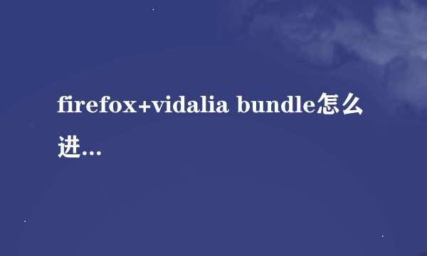 firefox+vidalia bundle怎么进入深网 求教