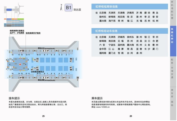 上海虹桥火车站的站内地图是怎样的？