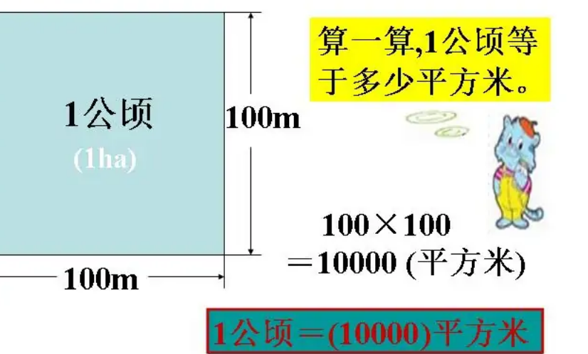 公顷的符号是什么?