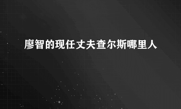 廖智的现任丈夫查尔斯哪里人