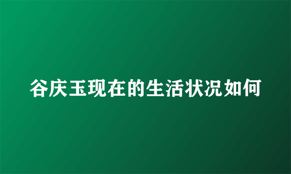 谷庆玉现在的生活状况如何