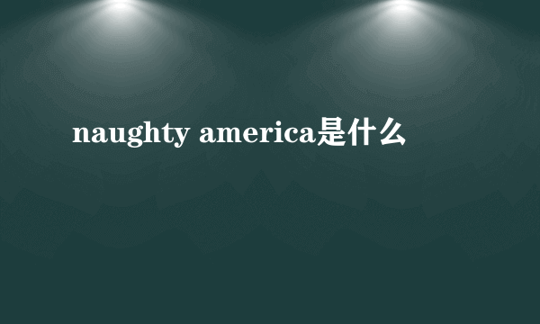 naughty america是什么