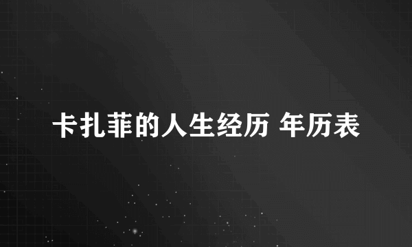 卡扎菲的人生经历 年历表