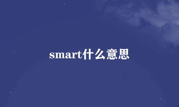 smart什么意思