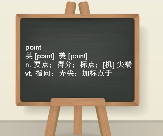 point这个英语怎么读