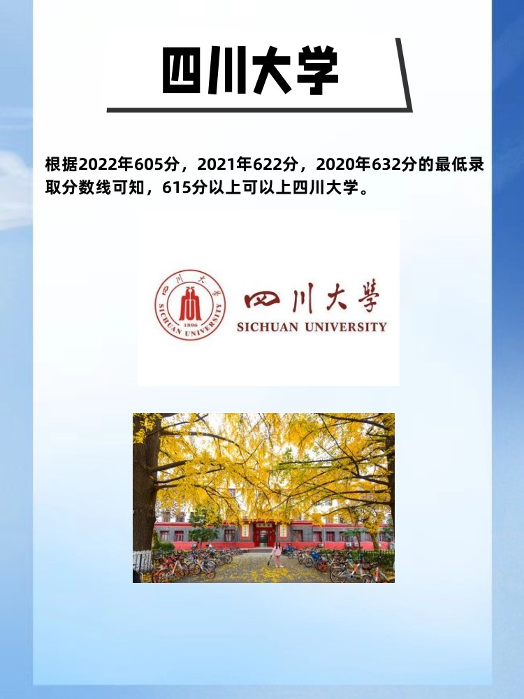 多少分可以上四川大学