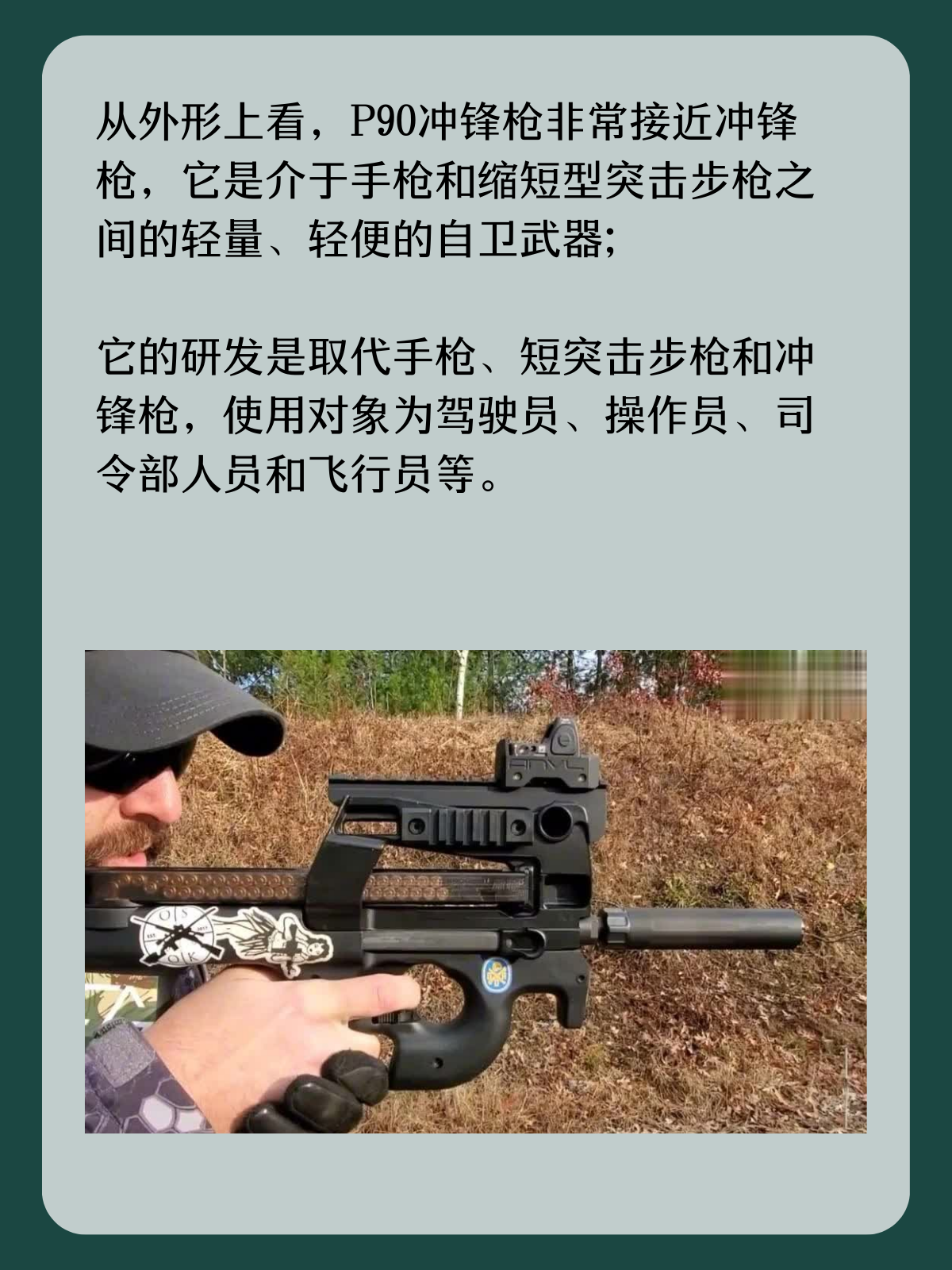 FN P90冲锋枪的介绍