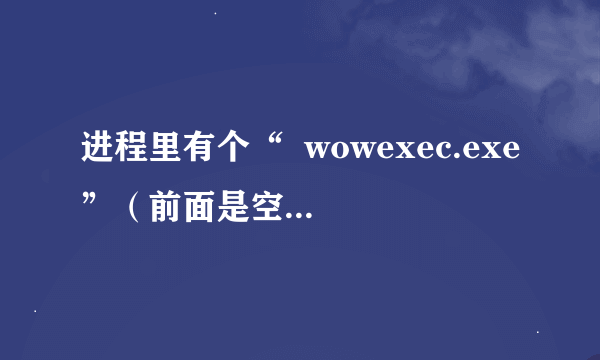 进程里有个“  wowexec.exe”（前面是空格），好像是病毒，该怎么才能彻底删除？