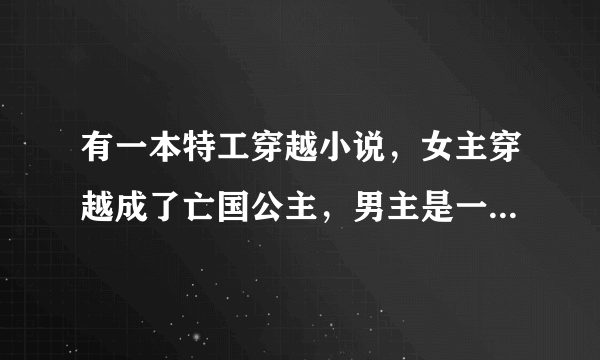 有一本特工穿越小说，女主穿越成了亡国公主，男主是一个皇帝，很腹黑，渐渐对女主产生感情！求书名