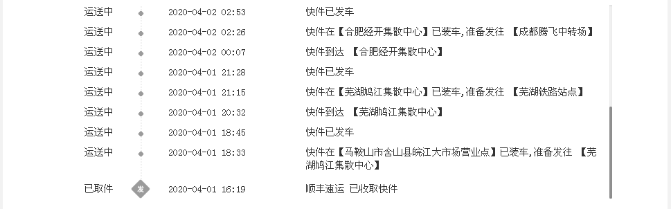 顺丰快递单号查询SF1009258278952查号？