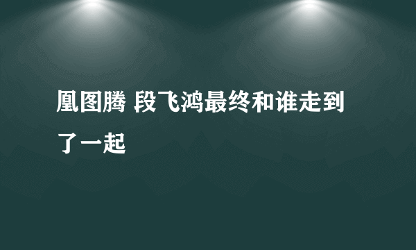 凰图腾 段飞鸿最终和谁走到了一起