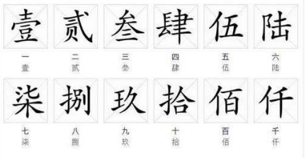 数字乙繁体字怎么写