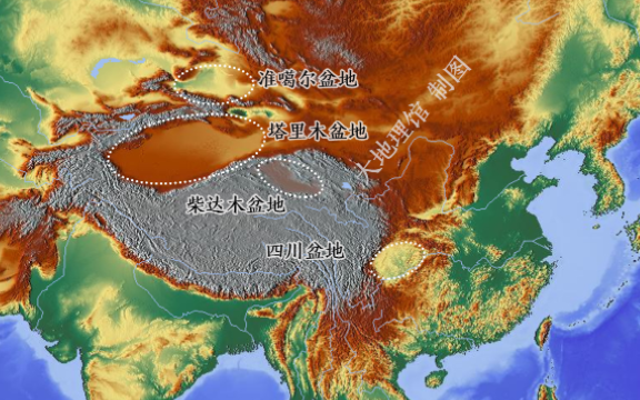 四来自大高原四大盆地三大平原三大丘陵的名称是什么?