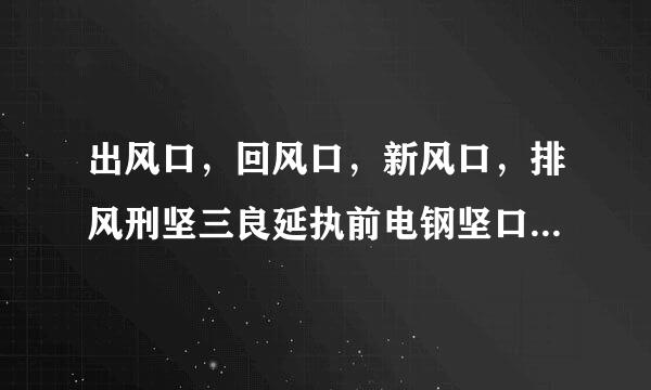 出风口，回风口，新风口，排风刑坚三良延执前电钢坚口，怎么区分