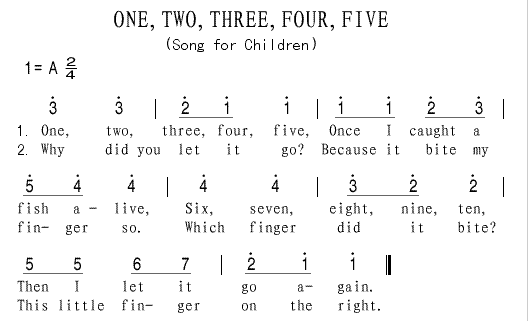 One，Tow，Three，来自Four，Five 歌360问答词