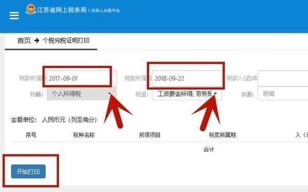 怎样在网上打印个人完税证明？