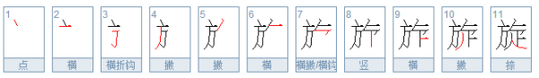 旋的多音字组词