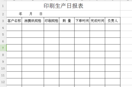 怎么做日报表