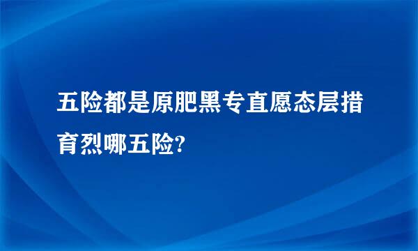 五险都是原肥黑专直愿态层措育烈哪五险?