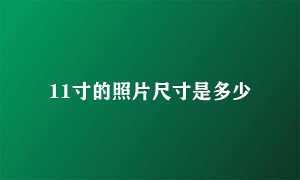 11寸的照片尺寸是多少