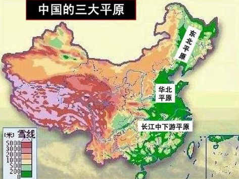 四来自大高原四大盆地三大平原三大丘陵的名称是什么?