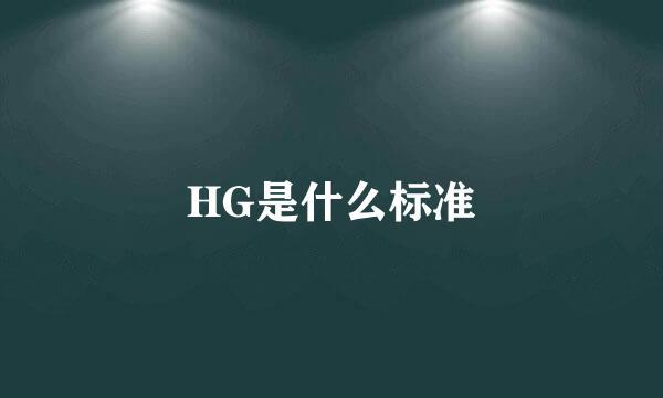 HG是什么标准