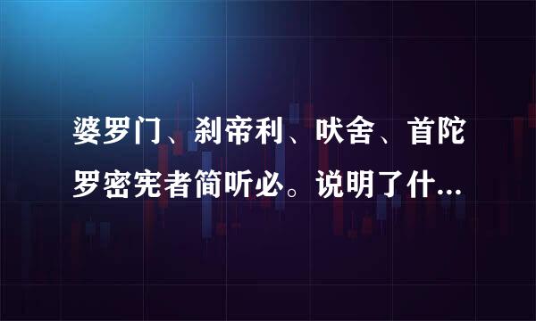 婆罗门、刹帝利、吠舍、首陀罗密宪者简听必。说明了什么社会关系