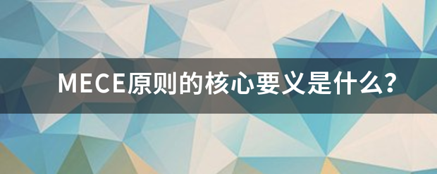 M来自ECE原则的核心要义是什么？