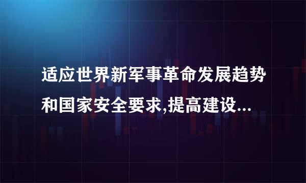 适应世界新军事革命发展趋势和国家安全要求,提高建设质量和效益,确来自保到2020年基本实现什么