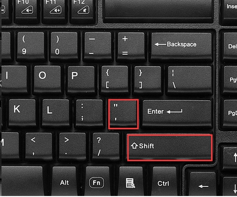 英文双引号怎么打出来