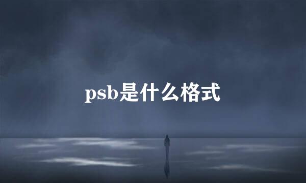 psb是什么格式