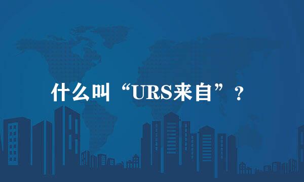 什么叫“URS来自”？