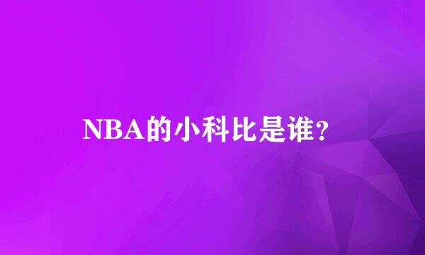 NBA的小科比是谁？