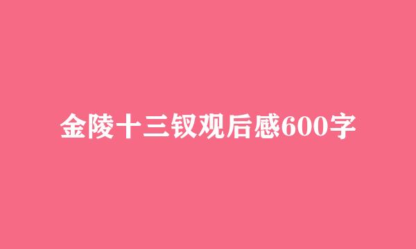 金陵十三钗观后感600字