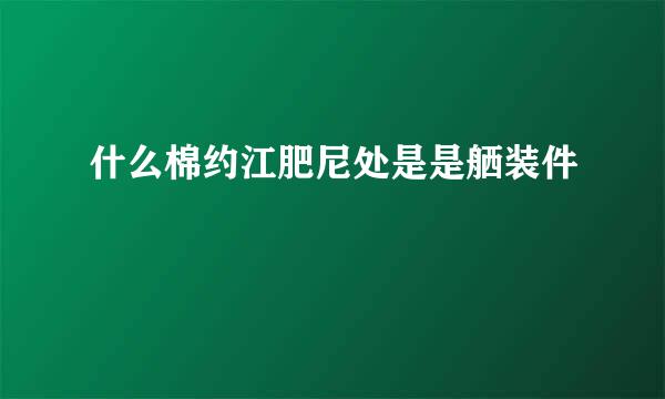 什么棉约江肥尼处是是舾装件