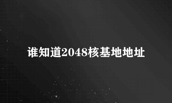 谁知道2048核基地地址