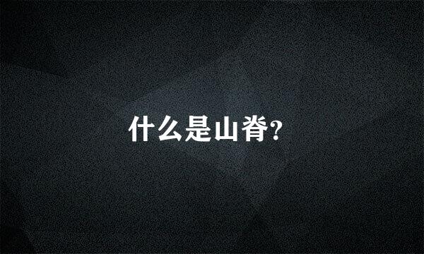 什么是山脊？