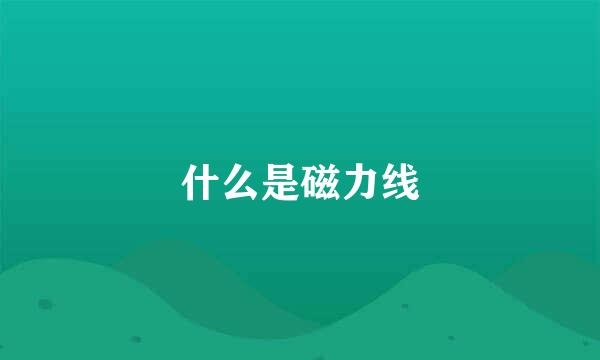 什么是磁力线