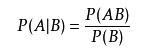 条件概率公式