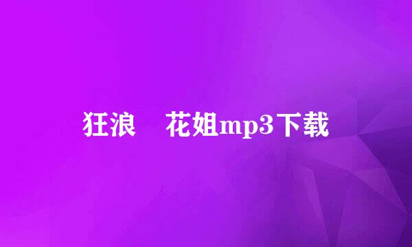 狂浪 花姐mp3下载