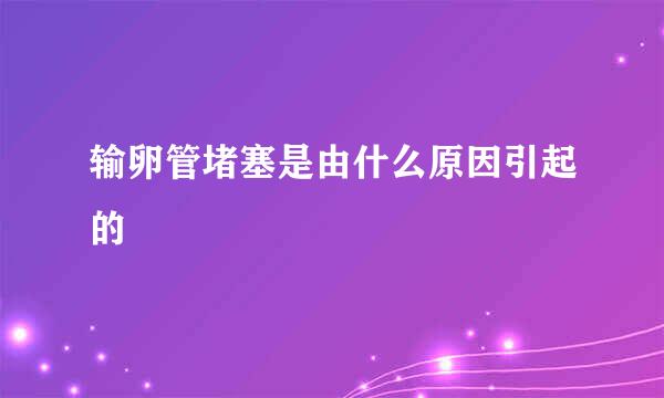 输卵管堵塞是由什么原因引起的