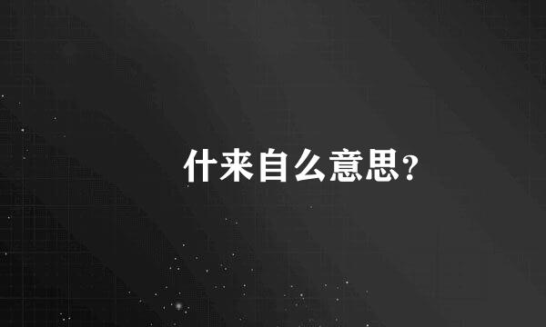 嚭歖什来自么意思？