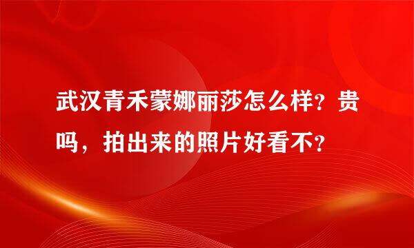 武汉青禾蒙娜丽莎怎么样？贵吗，拍出来的照片好看不？