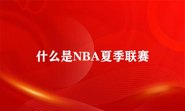 什么是NBA夏季联赛