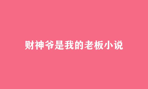 财神爷是我的老板小说