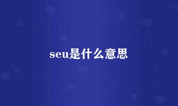 seu是什么意思