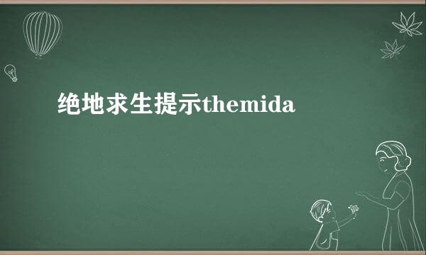 绝地求生提示themida