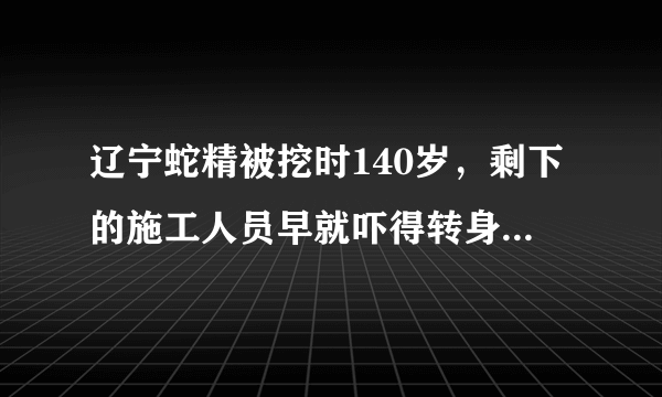 辽宁蛇精被挖时140岁，剩下的施工人员早就吓得转身就跑-飞外网